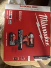 Milwaukee 2850-21P M18 Brushless 1/4-IN Hex Impact Driver Kit With Ah Battery. Fixed Price $155.00.