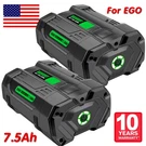 For Ego 56V Power+ Lithium Battery BA5600T BA2800T BA1400T BA2240T BA4200T 7.5AH. Fixed Price $264.69.