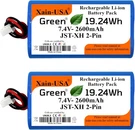 Xain Usa Pack 7.4V 2600MAH Li Ion Battery 19.24WH With Jst Xh Pin. Fixed Price $37.22.