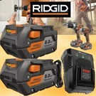 2PACK For Ridgid R840085 8.0AH Lithium-ion Battery Charger 18VOLT R840087. Fixed Price $64.00.