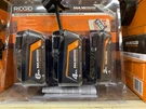 Ridgid Canada 18V Max Output Battery 3-PACK, (6AH, 4AH, 2AH). Fixed Price $290.17.