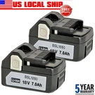 2X For Hitachi 338890 18V 7.0AMP Hour Li-ion Slide Style Battery BSL1830 BSL1850. Fixed Price $65.98.