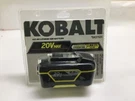Kobalt #0437531 20V Max Lithium-ion 4.0AH Up To 3X Run Battery. Fixed Price $43.99.