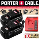 2PACK For Porter Cable PC18B 18VOLT Nicd PC186CS Battery /charger PCC489N PC188. Fixed Price $56.00.