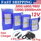 12V Dc Rechargeable Lithium-ion Battery Portable Pack W/ Charger Switch. Fixed Price $54.99.