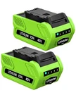 2PACK 6.0AH Lithium Ion Battery Replacement For Greenworks 40V 29472. Fixed Price $71.99.