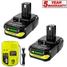3.6AH For Ryobi P108 18 Volt One Plus High Capacity Lithium-ion Battery/ Charger. Fixed Price $20.93.
