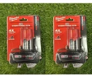 2X Milwaukee 48-11-2460 M12 12V Red Lithium Xc 6.0 Batteries -free Us Ship. Fixed Price $87.77.