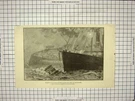Antique Old Print REF.889 1889 Collision Irish Channel Irene Banshee Ships. Fixed Price $25.86.