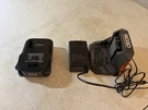 Ridgid 2AH 18V Max Lithium-ion Battery (R87002) And Charger (R86093). Fixed Price $30.00.