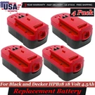 4-PACK 4.5AH Ni-mh Battery For Black+decker 18V HPB18-OPE FS18BX 244760-01. Fixed Price $140.99.