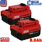 Pack 8.0AH Volt Lithium-ion Battery For Porter Cable Max PCC685L PCC680L. Fixed Price $22.79.