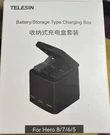 Telesin 3-CHANNEL Storage/charger Box For Gopro HERO8/7/6/5 Black & 2 Batteries. Fixed Price $22.49.