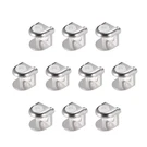 Uxcell Glass Shelf Brackets, 10PCS Zinc Alloy Type 02, Pack, Silver. Fixed Price $13.63.