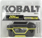 Kobalt #0437531 20V Max Lithium-ion 4.0AH Up To 3X Run Battery. Fixed Price $42.99.