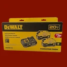 Dewalt Pack 20V 8AH Lithium Ion Batteries And Charger Kit DCB208-2C. Fixed Price $250.00.