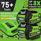 40V 8.0AH For Greenworks G-max Lithium Battery 29472 29462 29252 20202OR Charger. Fixed Price $224.00.