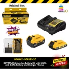 Dewalt DCB225-2C 20V Max Li Ion Batt/charger Kit W/ 5AH & 2AH +free Bonus. Fixed Price $135.97.