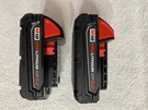 New Milwaukee 48-11-1820 M18 Volt 2.0AH Red Lithium Ion Batteries. Fixed Price $78.19.