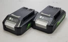 (lot Of 2) Greenworks LB24A020 BAG708 24V 2AH Li-ion Batteries. Fixed Price $32.99.