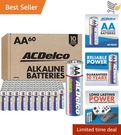 Battery Pack Aa Alkaline 60 Count Long Shelf Life For Home Office Gadgets. Fixed Price $22.98.