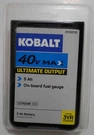 Kobalt 40V Max 5-AMPS Rechargeable Lithium Ion Battery KB-540C-06 # 1438135. Fixed Price $110.00.
