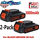 2-PACK 20VOLT Lithium Battery For Black And Decker 3.0AH LBXR20 LBX2020. Fixed Price $35.99.