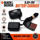 Black & Decker 90592363-01 Multi-volt 9.6V-18V Nicad Battery Charger. Fixed Price $18.99.