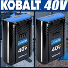 1 2PACK For Kobalt 40V Max 8.0 Ah Extended Run Li-ion Battery KB440-03 KB540-06. Fixed Price $139.00.