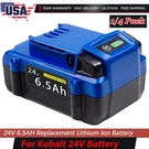 1/4PACK 6.5AH For Kobalt Volt Max Lithium-ion Battery KB624-03 KB124-03. Fixed Price $49.99.