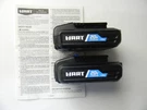 (2) New Genuine Hart BPH001 20-VOLT 20V Lithium Ion 1.5AH Batteries. Fixed Price $59.95.