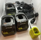 3 Ryobi P118B One+ Volt Lithium Ion Battery & P119 Charger.. Fixed Price $29.88.