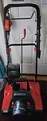 Powersmart Cordless Electric Snow Thrower 40V Battery Single Stage Red. Fixed Price $200.00.