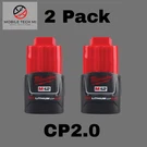 Genuine Milwaukee Pack CP2.0 2.0AH Batteries 48-11-2420 X2 Oem 12V New. Fixed Price $55.98.