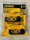 Pack Dewalt DCB205-2 20V Max Premium Lithium-ion 5.0AH Battery 2025 Date New. Fixed Price $71.93.