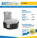 14.4V 3AH Nimh Battery For Makita 1433 1434 1435F 192699-A 193158-3. Fixed Price $43.45.