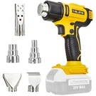Cordless Heat For Dewalt 20V Battery,lithium Hot Air Gun, 5 Nozzle Attach.... Fixed Price $64.80.