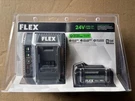 Flex 24V 5AH Lithium Starter Kit FX4011-1C Battery And Charger New. Fixed Price $134.99.