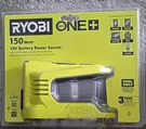 Ryobi One+ 18V 150W Battery Power Source Li-ion Green RYI150BG. Fixed Price $39.99.