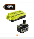 New Ryobi 18V One+ 8.0 Ah High Performance Battery Starter Kit PSK3210. Fixed Price $139.99.