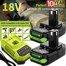 1/2PCS 3AH Replacement For Ryobi 18V Li-ion Battery P102 P108 P200 P201/CHARGER. Fixed Price $25.99.