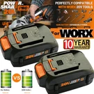 2PACK For Worx Max Extend Lithium Battery Volt WA3520 WA3525 WA3575 WG155. Fixed Price $32.00.