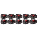 Milwaukee 48-11-1851 M18 5.0AH Redlithium XC5.0 Extended Capacity Battery, 10-PK. Fixed Price $1300.00.