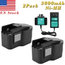 14.4V 3000MAH Battery/charger For Milwaukee 48-11-1000 48-11-1014 48-11-1024. Fixed Price $70.91.