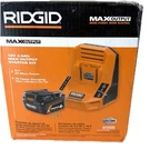 Ridgid 18V Ah Max Output Starter Kit With Rapid Charger Model AC9840. Fixed Price $99.99.