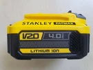 Stanley V20 4.0AH SB204 Fatmax Li-ion Genuine Battery 1.5LB Indicator Fedex. Fixed Price $109.95.