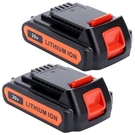 Lasica 2PACK 4.0AH 20V Max LBXR20 Compatible Battery, Black. Fixed Price $42.28.