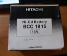 Hitachi 333-161 Battery Bcc 1815 Volts. Fixed Price $63.55.