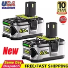 2PACK 18VOLT 6000MAH High Capacity Battery For Ryobi P105 P107 P108. Fixed Price $28.99.