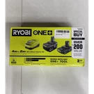 Ryobi One+ 18V 4AH & 2AH Li-ion Battery Starter Kit PSK106SB Green. Fixed Price $78.99.